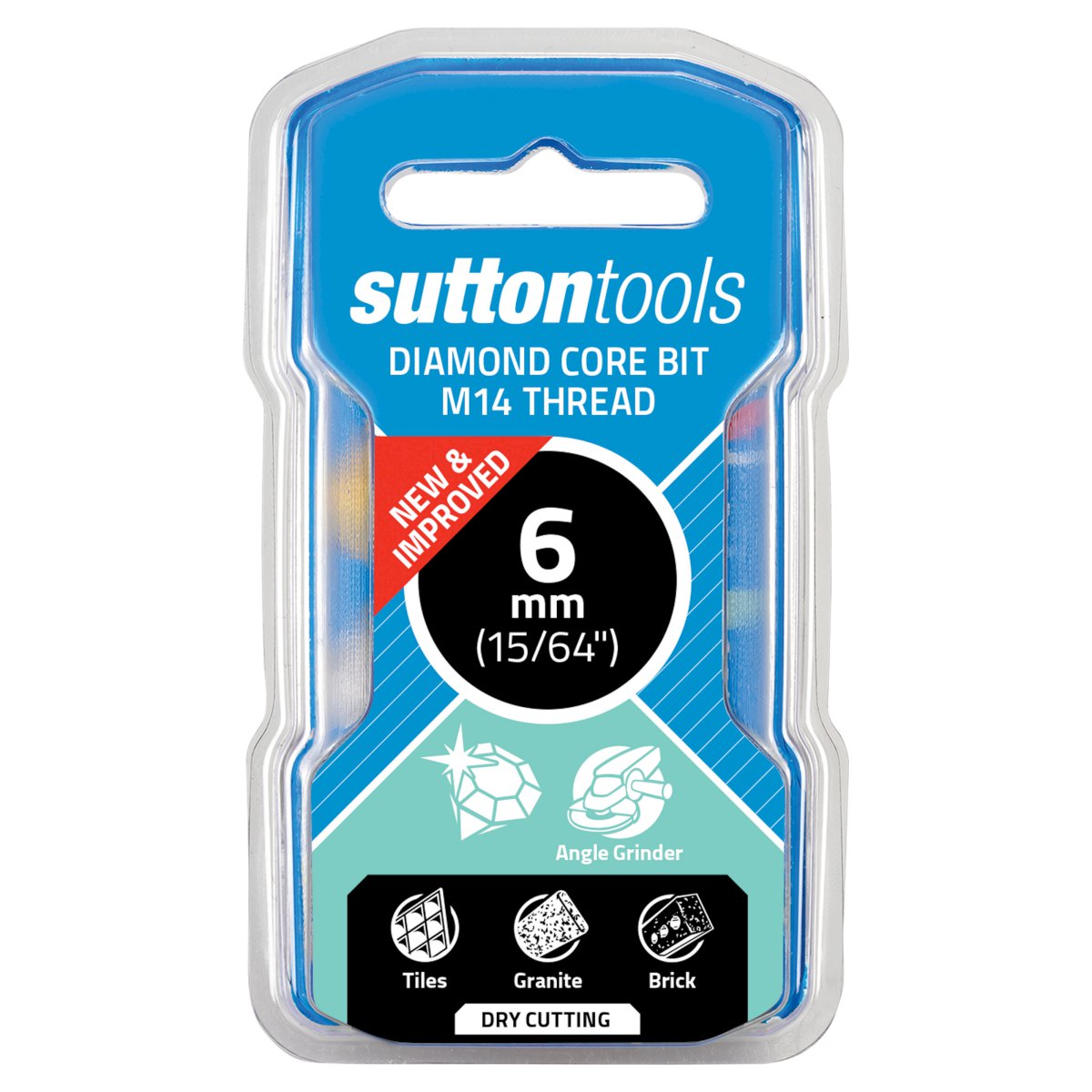 Sutton - Holesaw H116 Diamond Grit M14 Thread 6mm | H1160060