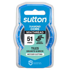 Sutton - Holesaw H116 Diamond Grit M14 Thread 51mm | H1160510