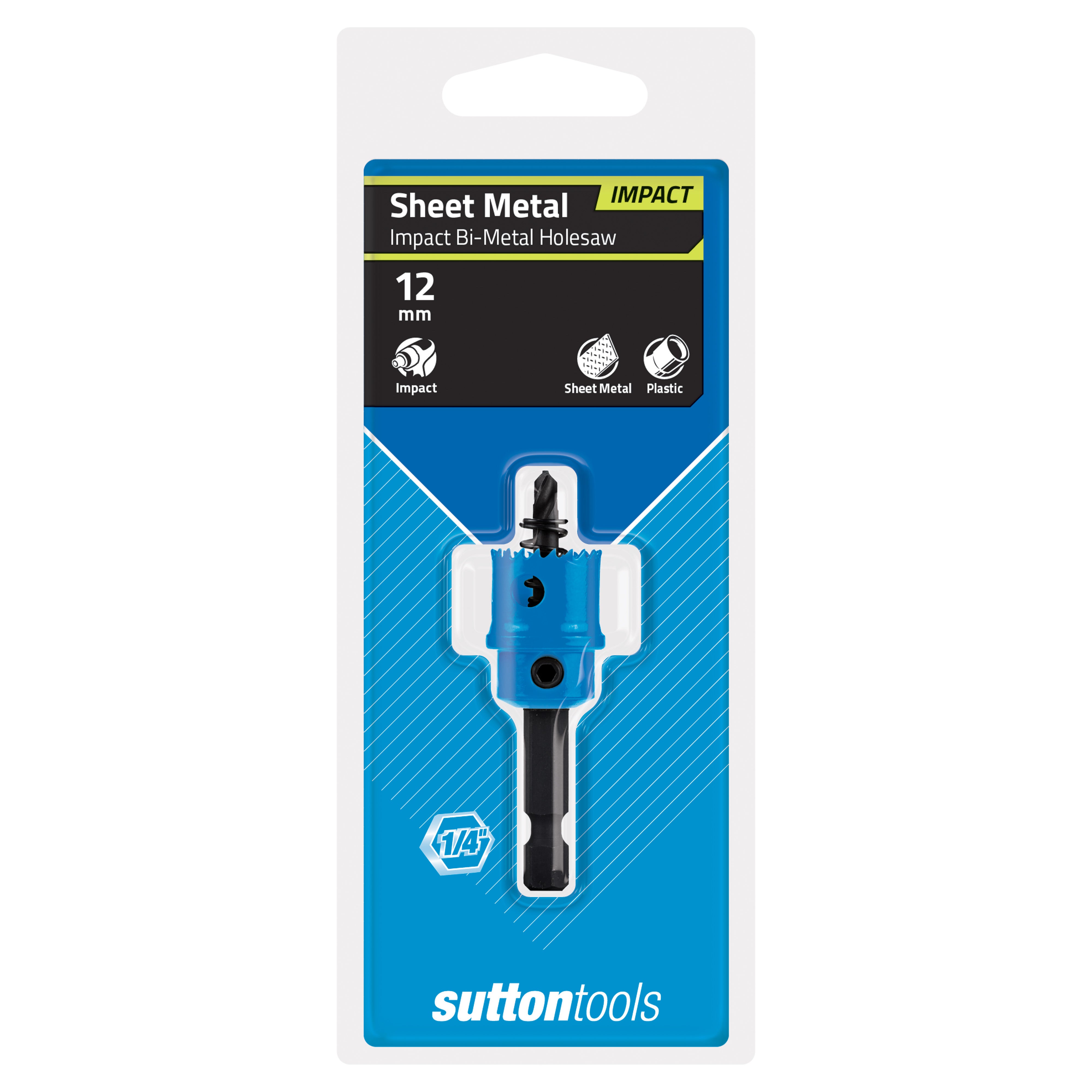Sutton - Holesaw H119 Bi-Metal Impact Hex Shank 12mm | H1190120