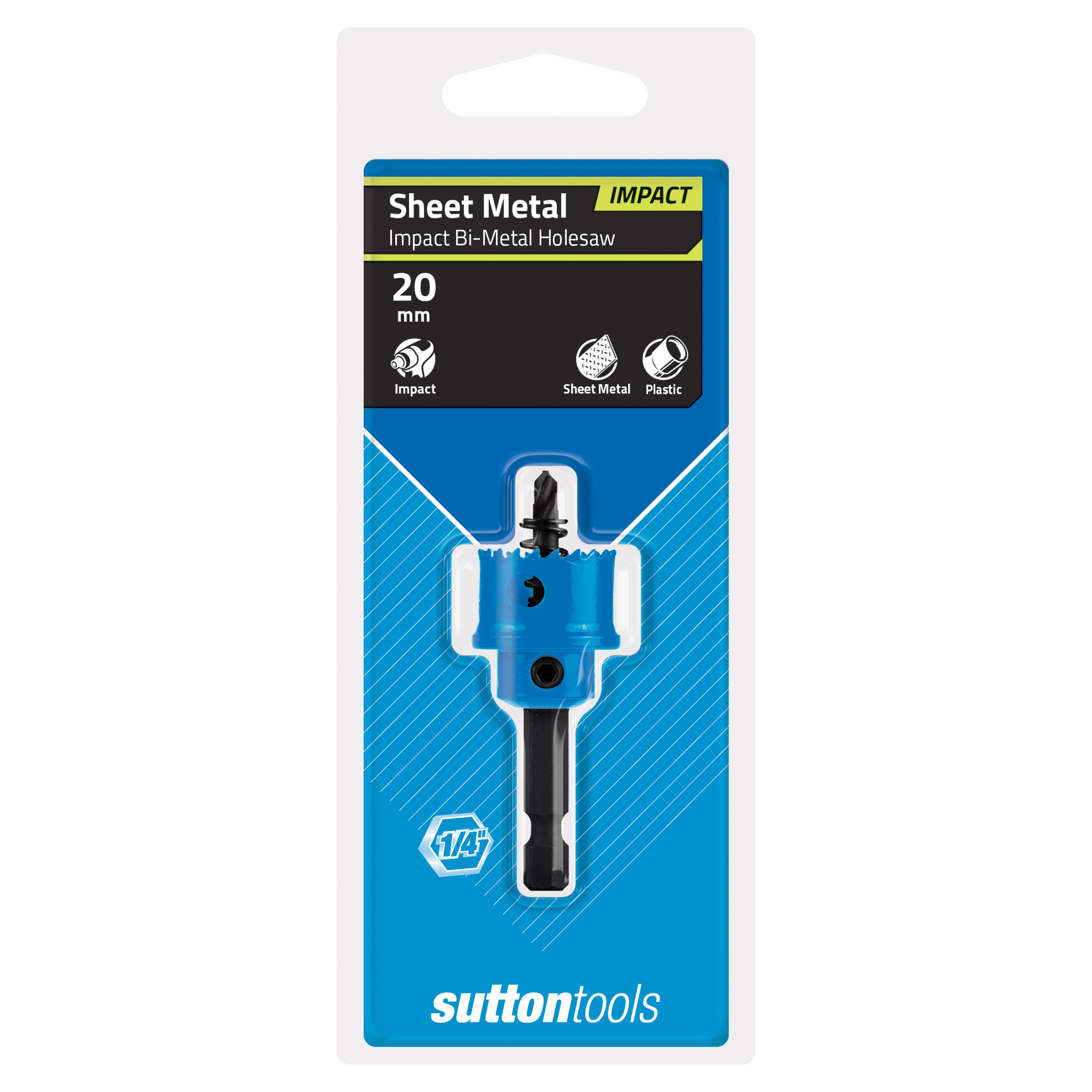 Sutton - Holesaw H119 Bi-Metal Impact Hex Shank 20mm | H1190200