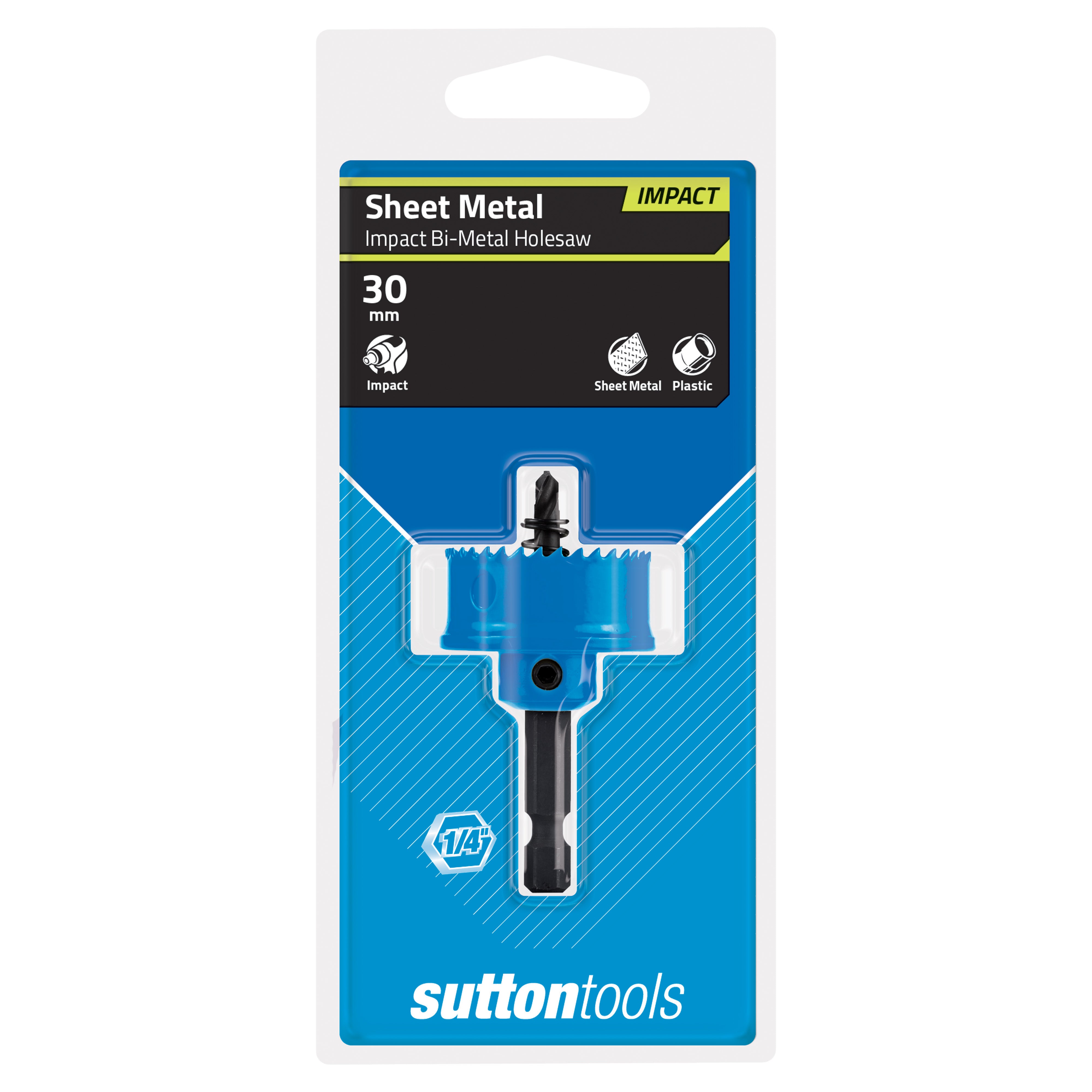Sutton - Holesaw H119 Bi-Metal Impact Hex Shank 30mm | H1190300