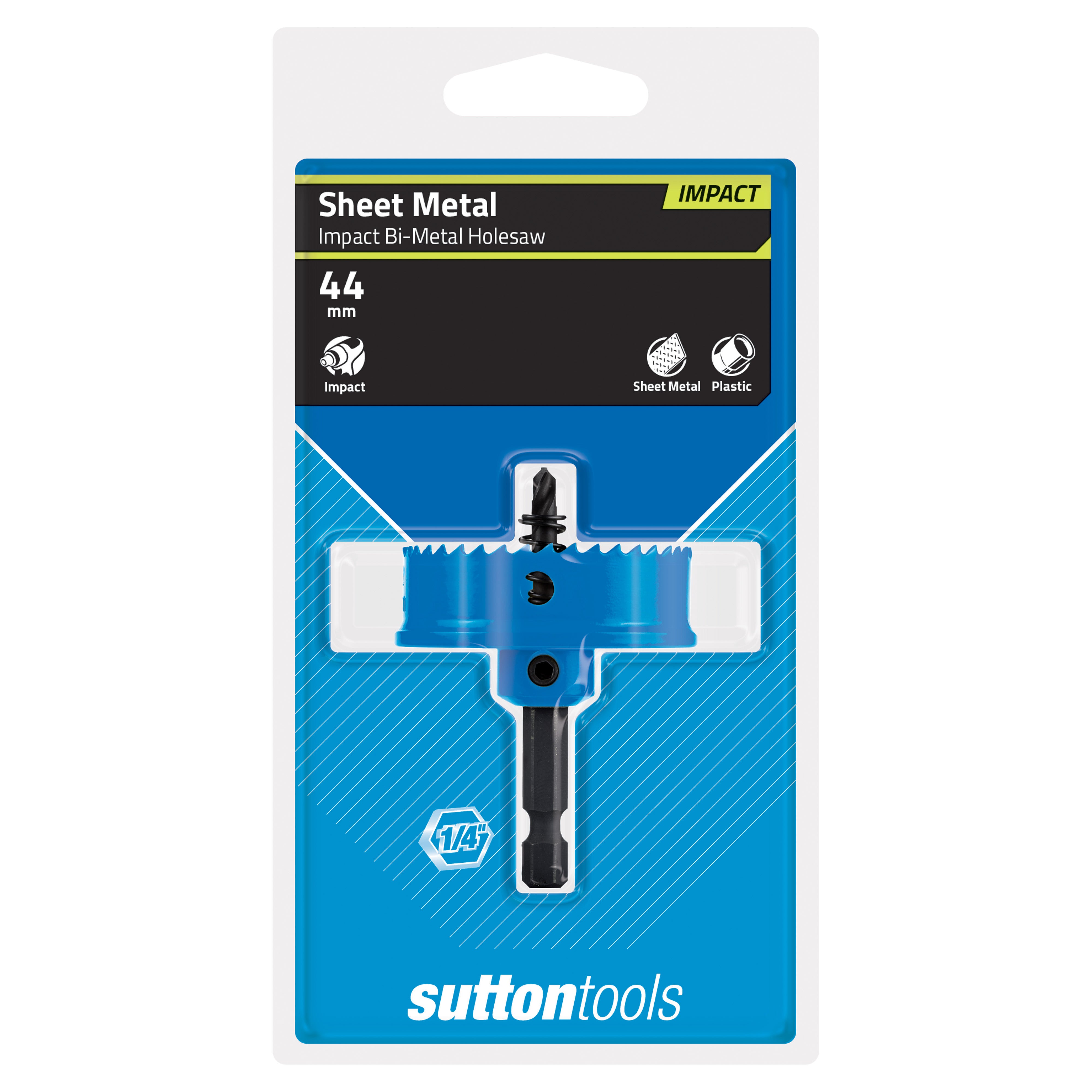 Sutton - Holesaw H119 Bi-Metal Impact Hex Shank 44mm | H1190440