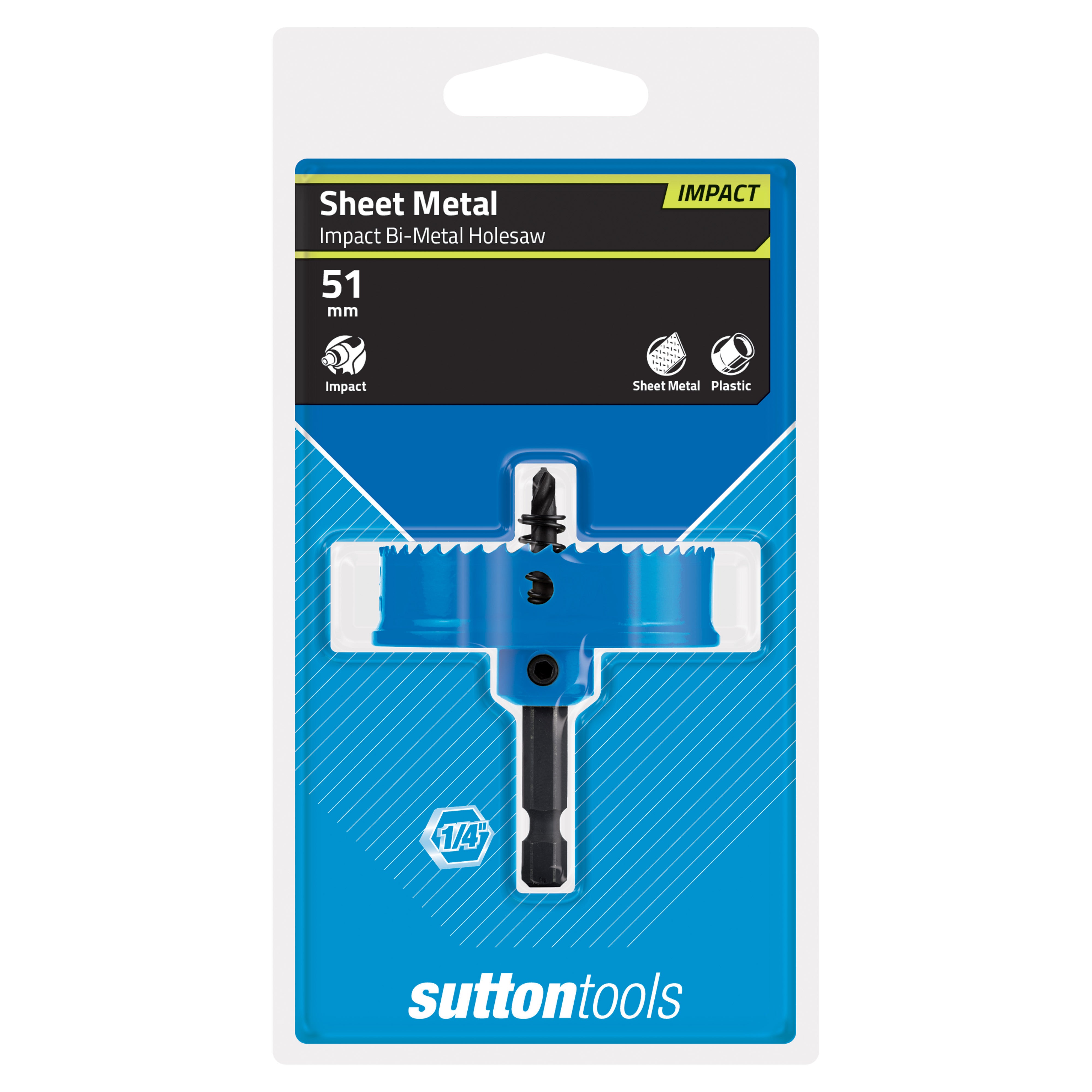 Sutton - Holesaw H119 Bi-Metal Impact Hex Shank 51mm | H1190510