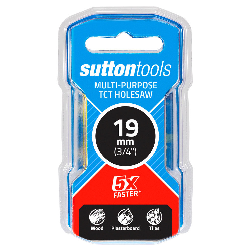 Sutton - Holesaw H127 Tct Multi-Purpose 19mm (3/4) Yellow | H1270190