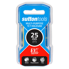 Sutton - Holesaw H127 Tct Multi-Purpose 25mm (1In) Yellow | H1270250