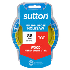 Sutton - Holesaw H127 Tct Multi-Purpose 86mm (3-3/8) Yellow | H1270860