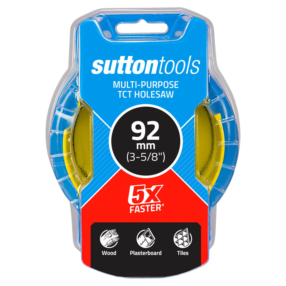Sutton - Holesaw H127 Tct Multi-Purpose 92mm (3-5/8) Yellow | H1270920