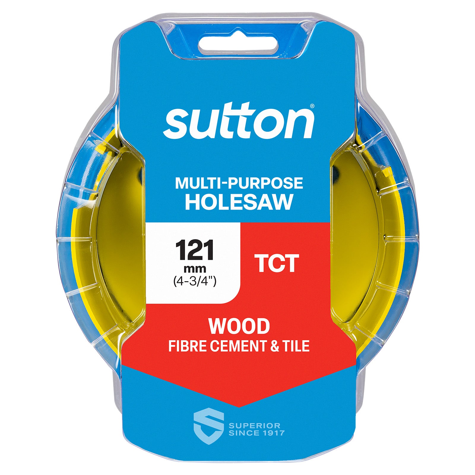 Sutton - Holesaw H127 Tct Multi-Purpose 121mm (4-3/4) Yellow | H1271210