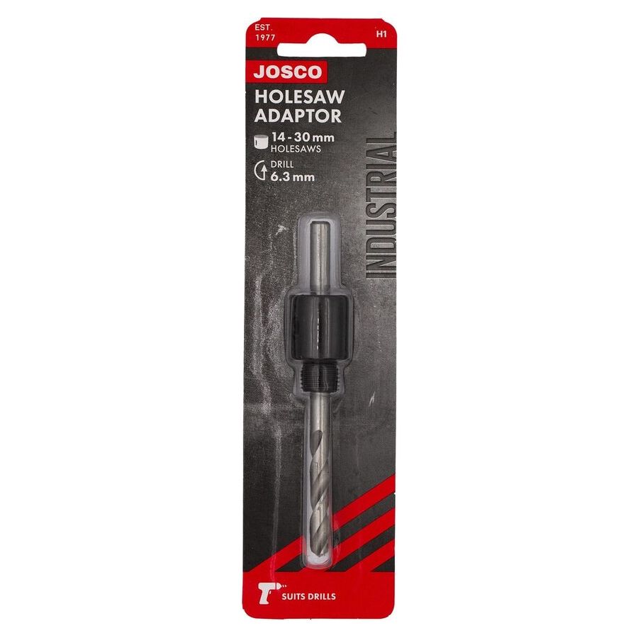Josco - Holesaw Mandrel Round Holesaw sizes 14-30 | H1