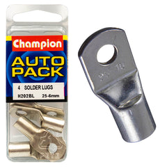 Champion - Cable Solder Lugs - 25 - 6mm | H202BL