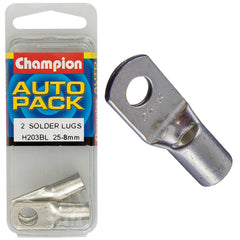 Champion - Cable Solder Lugs - 25 - 8mm | H203BL