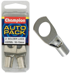 Champion - Cable Solder Lugs - 50 - 10mm | H205BL