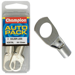 Champion - Cable Solder Lugs - 50 - 12mm | H207BL
