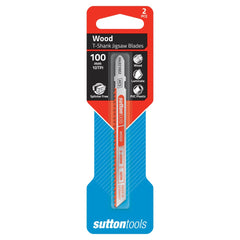 Sutton Tools - Blade H438 Jigsaw T-Shk Hcs Wood Dbl 5-50mm 100mm 6Tpi 2Pk | H4381002