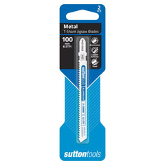Sutton Tools - 3-15mm Blade H453 Jigsaw T-shank HSS Alumin 100mm 8.5Tpi 2Pk | H4531002