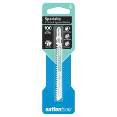 Sutton Tools - 4-50mm Blade H455 Jigsaw T-shank Hcs Plastic 100mm 8.5Tpi 2Pk | H4551002