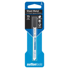 Sutton Tools - Blade H467 Jigsaw U-Shk HSS Metal 2.5-6mm 75mm 13Tpi 2Pk | H4670752