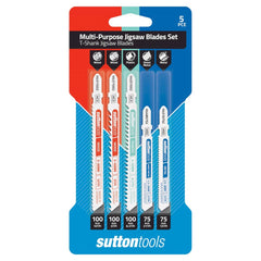 Sutton Tools - Blade H490 Jigsaw T-shank Multi-purpose Set 5Pc | H4900005