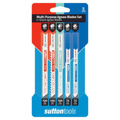Sutton Tools - Blade H496 Jigsaw U-shank Multi-purpose Set 5Pc | H4960005