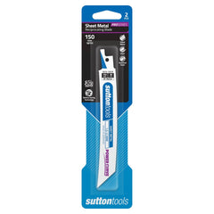 Sutton Tools - 225 x 19 x 0.9mm Blade H517 Recip Bim Sheet Metal Curv 14Tpi 2Pk | H51722514