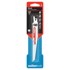 Sutton Tools - 300 x 19 x 1.27mm Blade H523 Recip Bim Wood 6Tpi 2Pk | H52330006