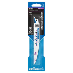 Sutton Tools - 150 x 19 x 0.9mm Blade H535 Recip Bim Metal Shark 9-13Tpi 2Pk | H53515013