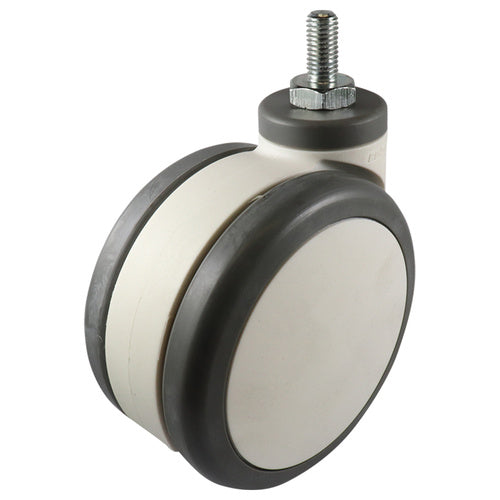 EHI - 125mm Twin Wheel Swivel Castor M12x25 | H64A38K125