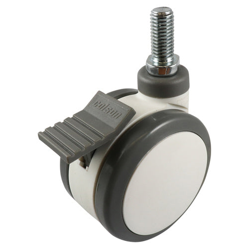 EHI - 75mm Twin Wheel Swivel Brake Castor M12x25 | H64T38K75