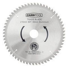 Carbitool - Trade Blade 262mm x 80T X 1 TCT, Neg Rake Trip Chp | MNF262 80T 1