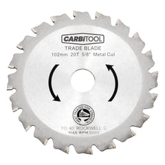 Carbitool - Trade Blade Metal Cut 150 x 30T X 7/8 TCT, Flat Top Grd | MMET150 30T 7/8