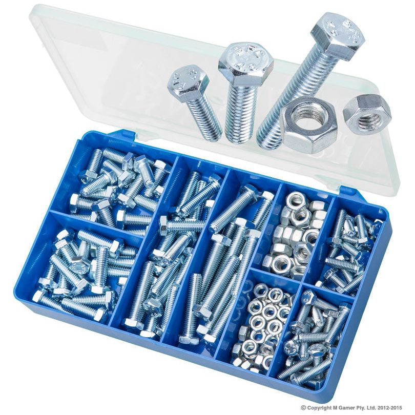 Torres - Mild Steel Hex Bolt & Nuts (Zinc Plated) | HAK11