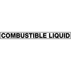 Uniform Safety Signs - 1500x150mm - Self Adhesive - Combustible Liquid | HAZ106A