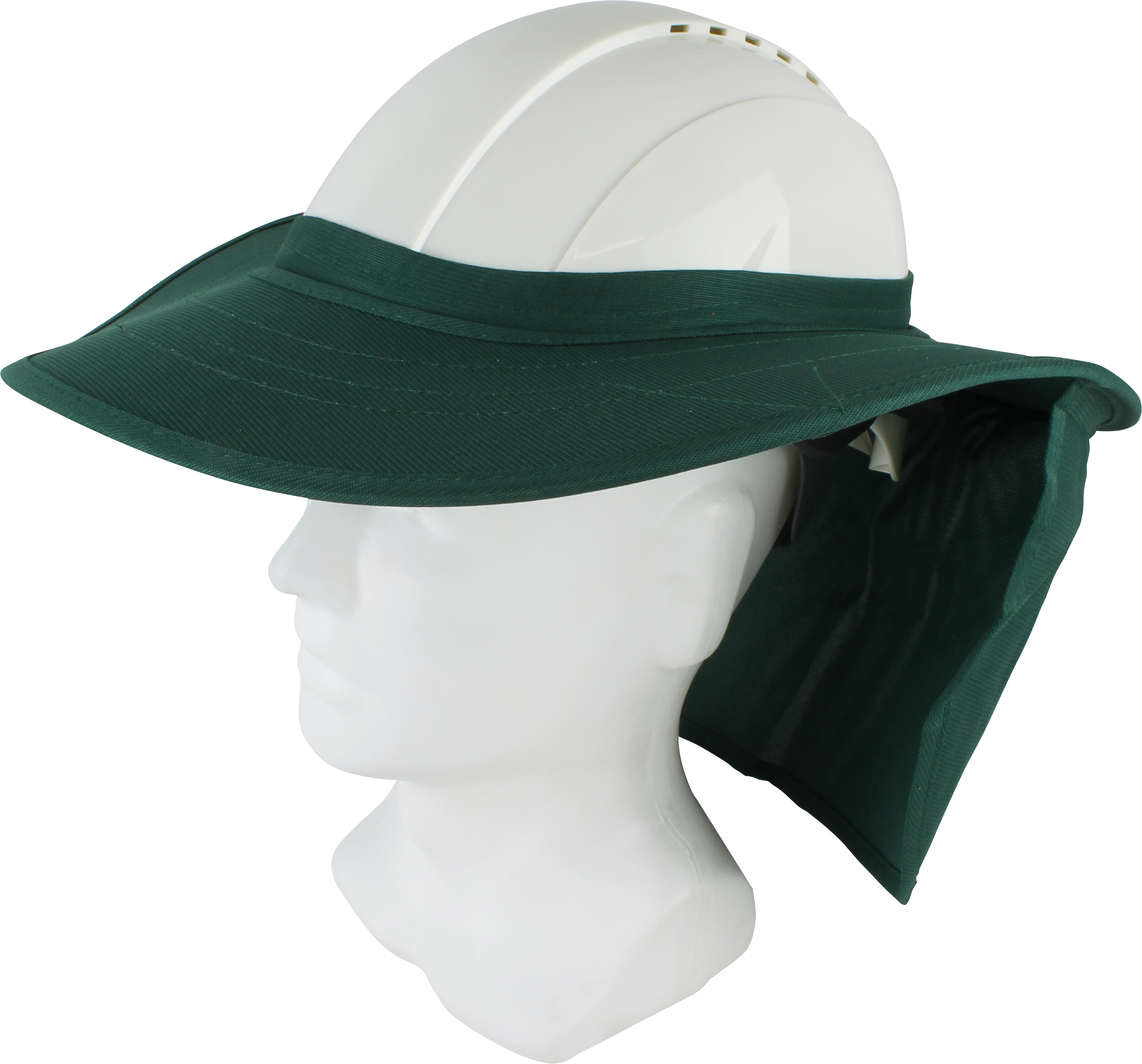 Maxisafe Hat Brim with Neck Flap - Green | HBS558-G