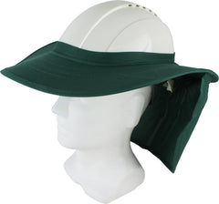Maxisafe Hat Brim with Neck Flap - Green | HBS558-G