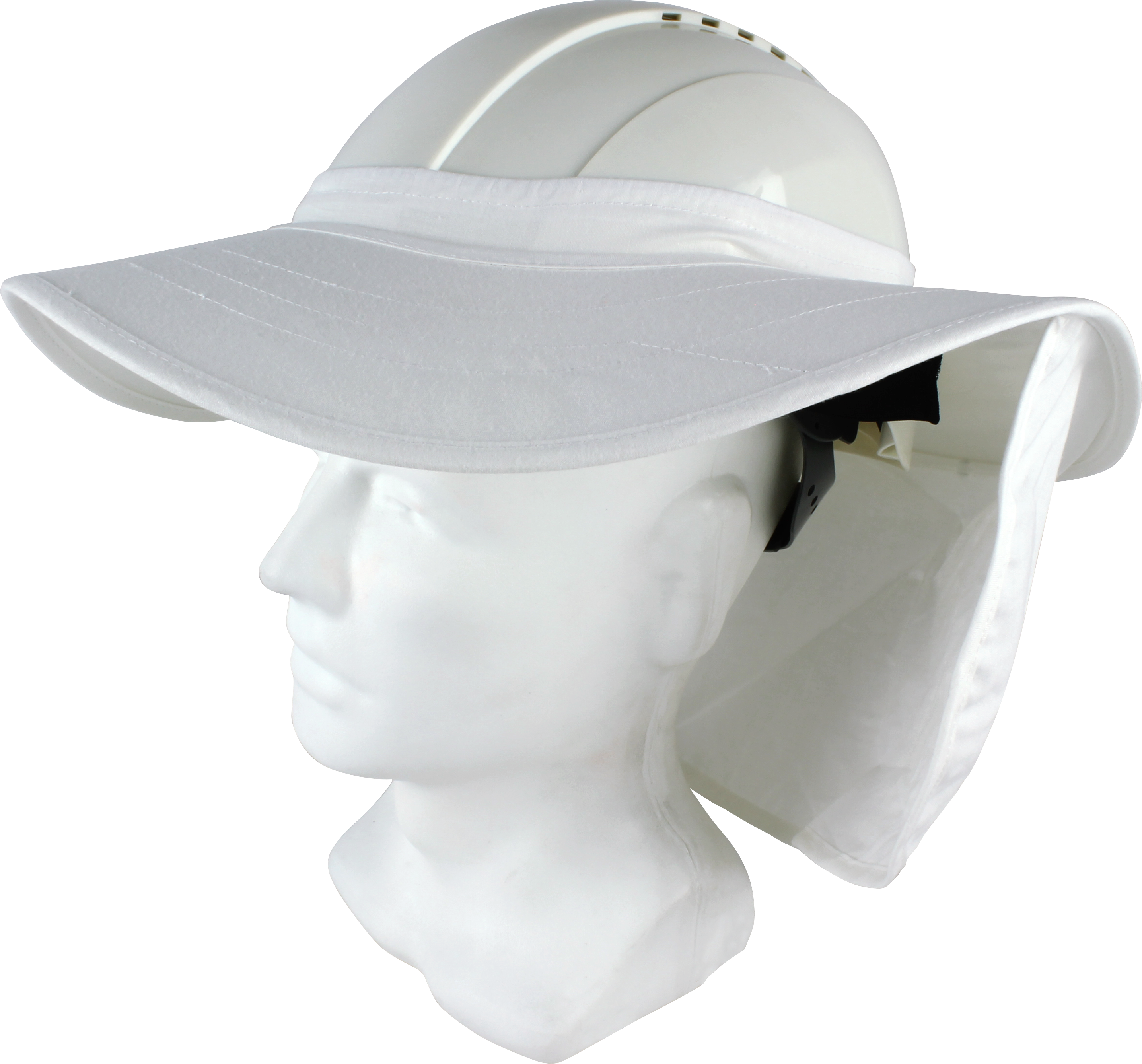 Maxisafe Hat Brim with Neck Flap - White | HBS558-W