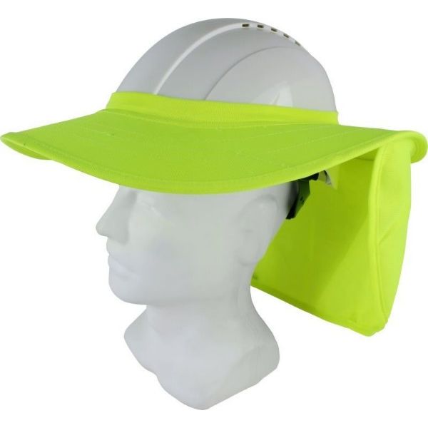 Maxisafe - Hard Hat Brim with Neck Flap - Yellow