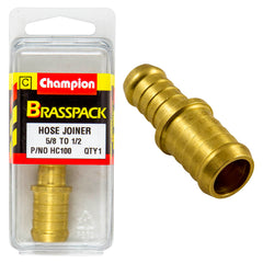 Champion - Hose Joiners - Brass - Reducing - ⅝" to 1/2" | HC100