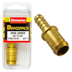 Champion - Hose Joiners - Brass - Reducing - ⅝" to 3/8" | HC101