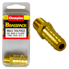 Champion - Hose Tails - Straight - Male - Brass - ⅝" x 1/4" | HC23