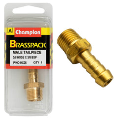 Champion - Hose Tails - Straight - Male - Brass - 3/8" x | HC25