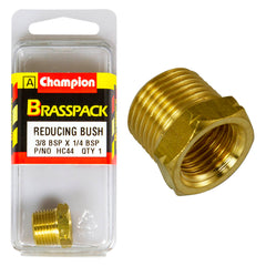 Champion - Reducing Bush - Brass - 3/8" to 1/4" | HC44