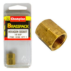 Champion - Hex Sockets - Brass - 1/8" | HC46