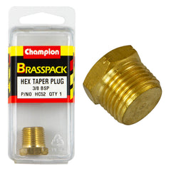 Champion - Plugs - Hex Taper - Brass - 3/8" | HC52