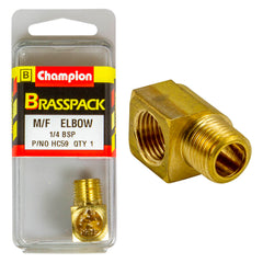 Champion - M & F Elbows - Brass - 1/4" x | HC59