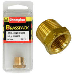 Champion - Reducing Bush - Brass - 3/8" to 1/8" | HC60