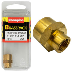 Champion - Hex Reducing Sockets - Brass - 1/4" to 1/8" | HC65