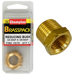 Champion - Reducing Bush - Brass - 3/4" to 3/8" | HC70