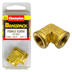 Champion - Elbows - Female - Brass - 1/4" BSP | HC73