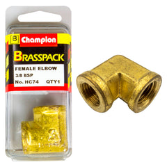 Champion - Elbows - Female - Brass - 3/8" BSP | HC74