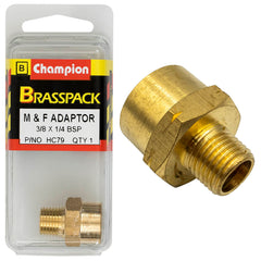 Champion - ADAPTORS - M & F - BRASS - 3/8" x 1/4" | HC79